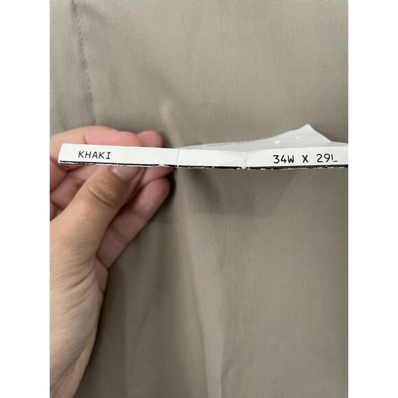 DKNY Dress Pants Mens Size 34x29Khaki The Stuyvesant Flat Front Casual Beige‎ - Picture 4 of 7